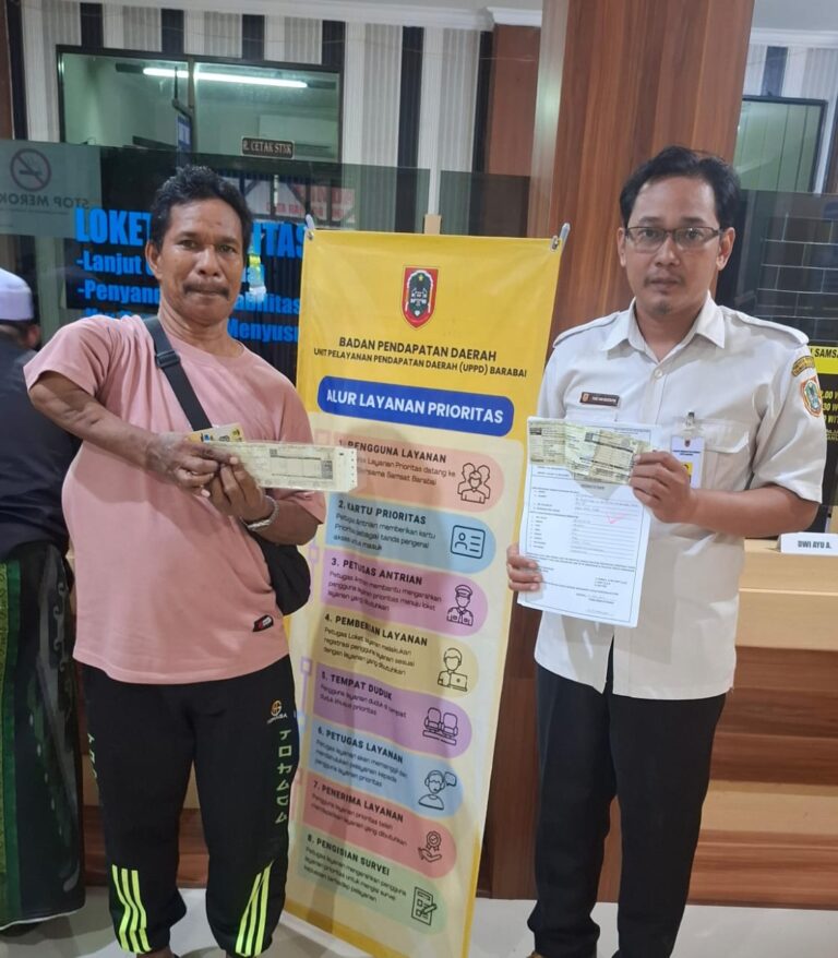 Loket Prioritas: Pelayanan Perpanjangan Pajak Kendaraan Bermotor untuk Lansia, Disabilitas, Ibu Hamil, dan Menyusui